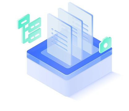 Cloud server and app development illustration